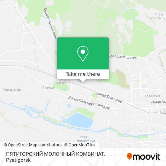 ПЯТИГОРСКИЙ МОЛОЧНЫЙ КОМБИНАТ map