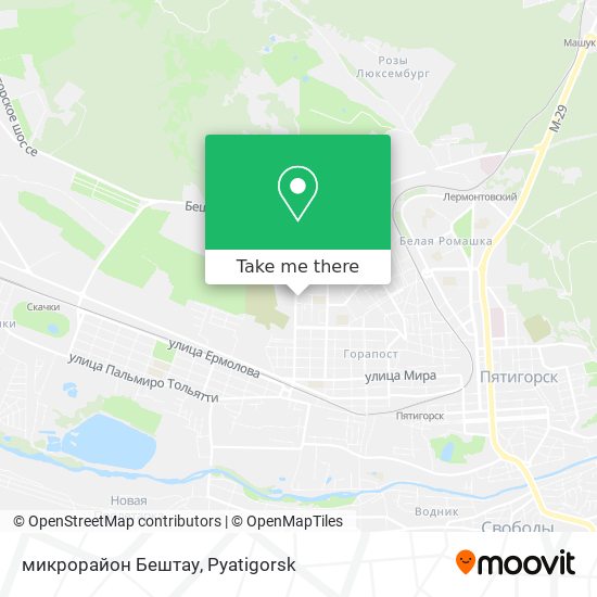 микрорайон Бештау map