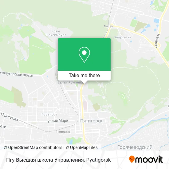 Пгу-Высшая школа Управления map