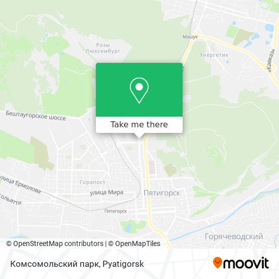 Комсомольский парк map