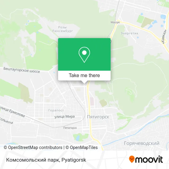Комсомольский парк map
