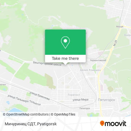 Мичуринец СДТ map