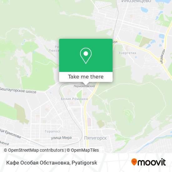 Кафе Особая Обстановка map