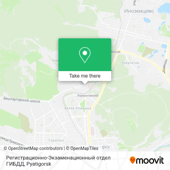 Регистрационно-Экзаменационный отдел ГИБДД map