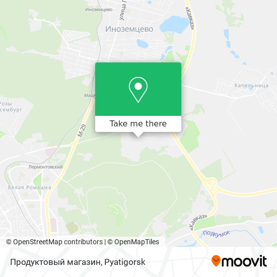 Продуктовый магазин map