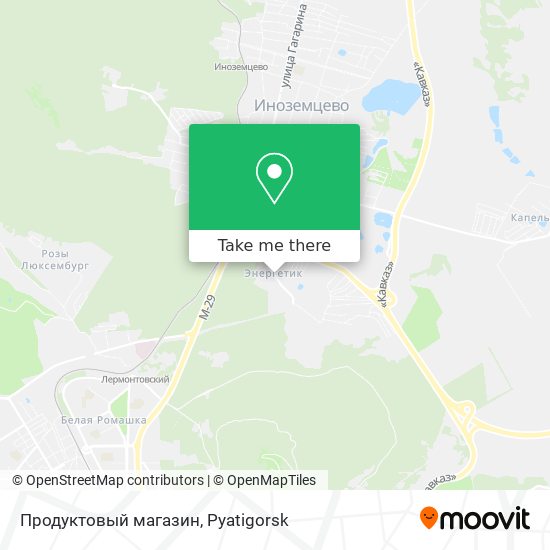 Продуктовый магазин map