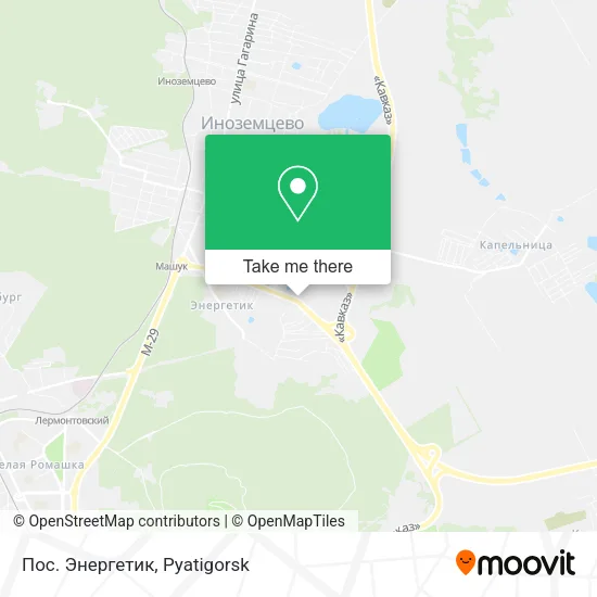 Пос. Энергетик map