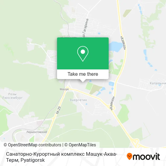 Санаторно-Курортный комплекс Машук-Аква-Терм map