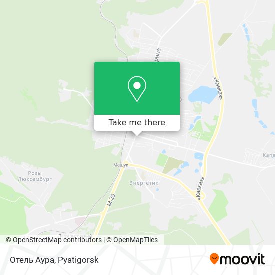 Отель Аура map