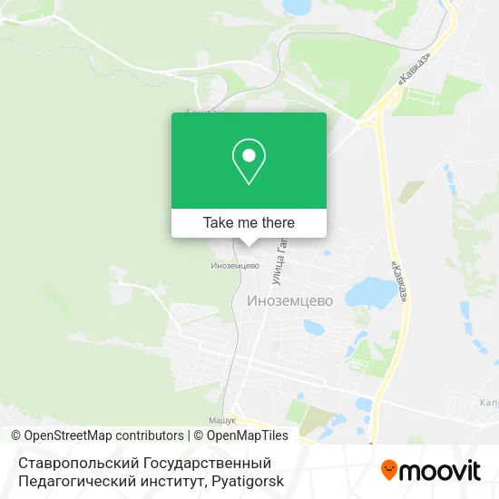 Ставропольский Государственный Педагогический институт map