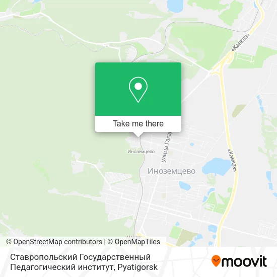 Ставропольский Государственный Педагогический институт map