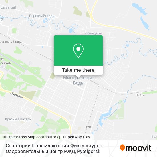 Санаторий-Профилакторий Физкультурно-Оздоровительный центр РЖД map
