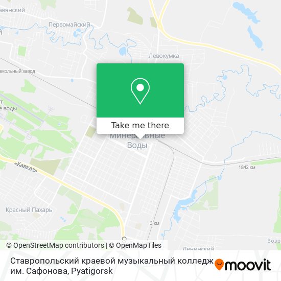 Ставропольский краевой музыкальный колледж им. Сафонова map