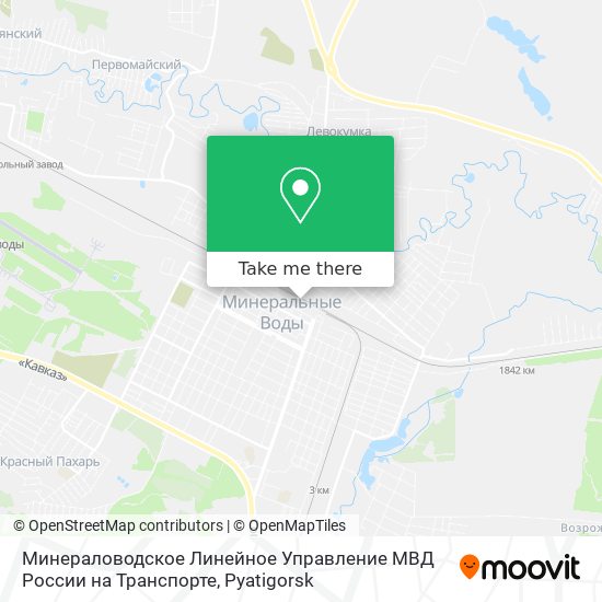 Минераловодское Линейное Управление МВД России на Транспорте map