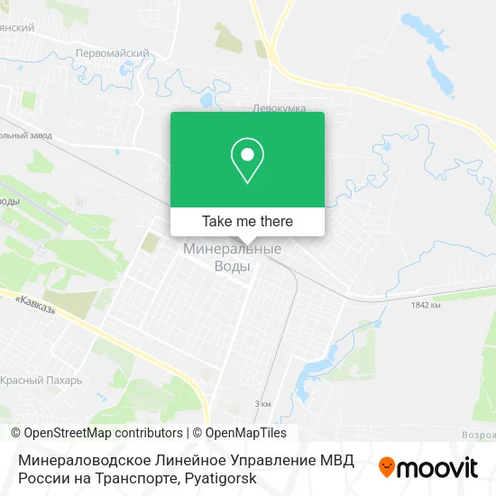 Минераловодское Линейное Управление МВД России на Транспорте map