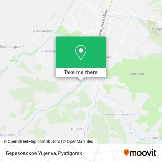 Березовское Ущелье map