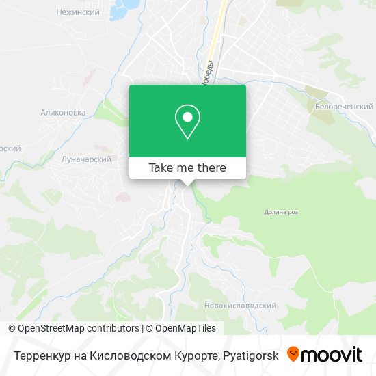 Терренкур на Кисловодском Курорте map