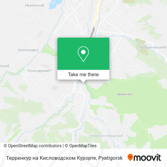 Терренкур на Кисловодском Курорте map