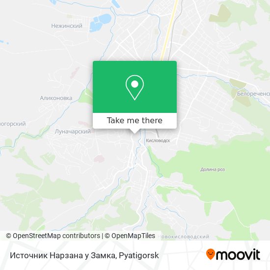Источник Нарзана у Замка map