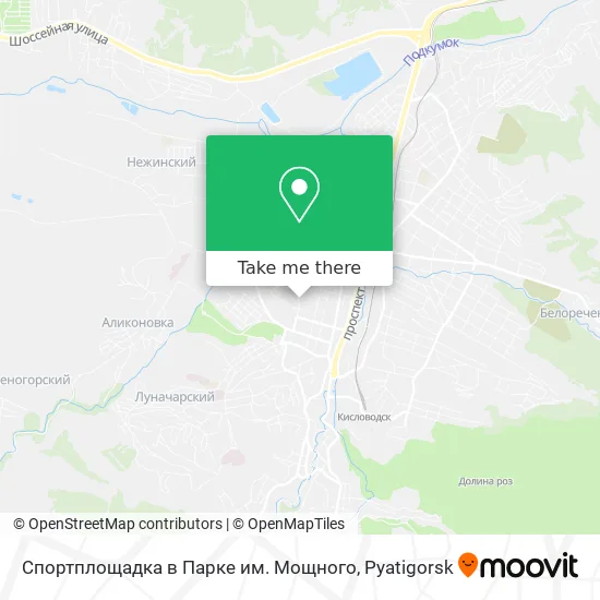 Спортплощадка в Парке им. Мощного map