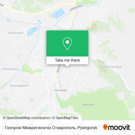 Газпром Межрегионгаз Ставрополь map