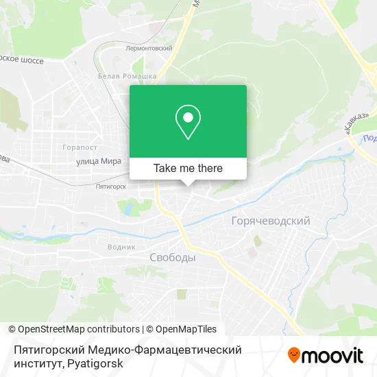 Пятигорский Медико-Фармацевтический институт map