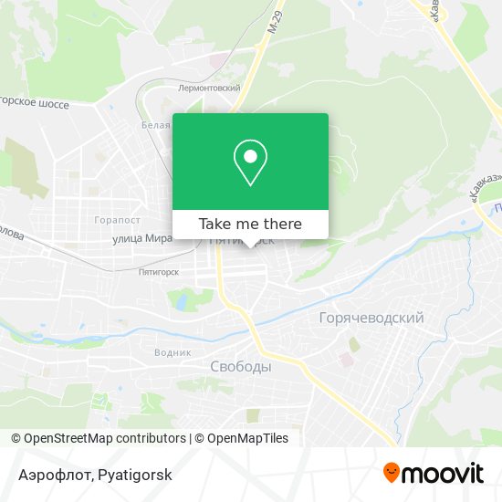 Аэрофлот map