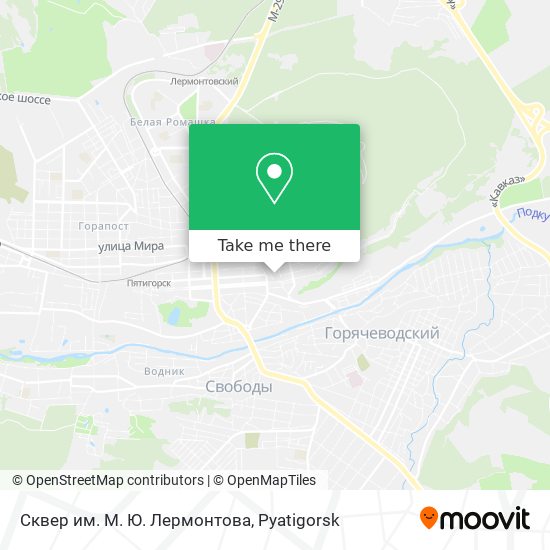 Сквер им. М. Ю. Лермонтова map