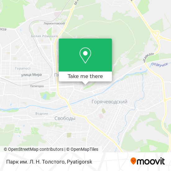 Парк им. Л. Н. Толстого map