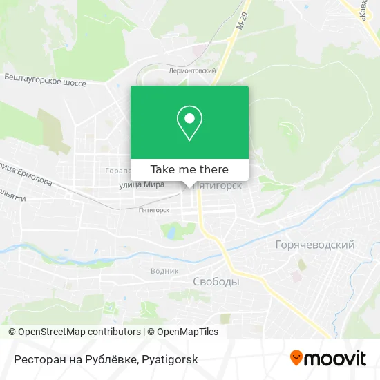 Ресторан на Рублёвке map