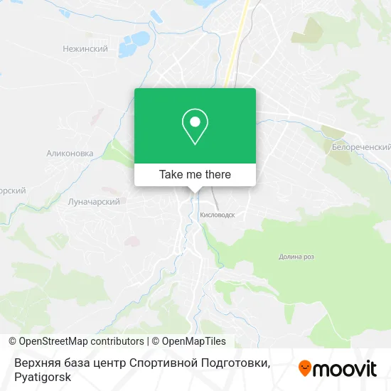 Верхняя база центр Спортивной Подготовки map