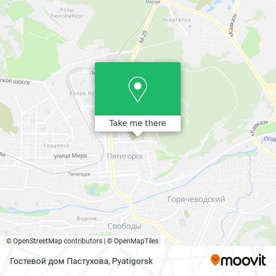 Гостевой дом Пастухова map