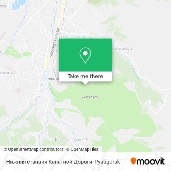 Нижняя станция Канатной Дороги map