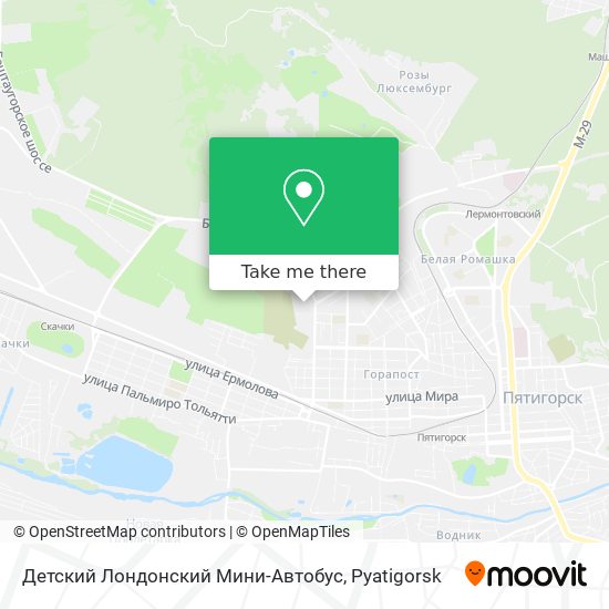 Детский Лондонский Мини-Автобус map
