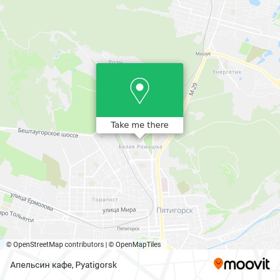 Апельсин кафе map