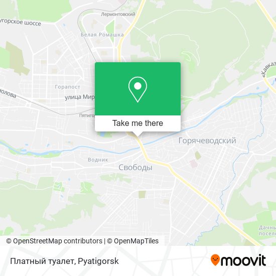 Платный туалет map