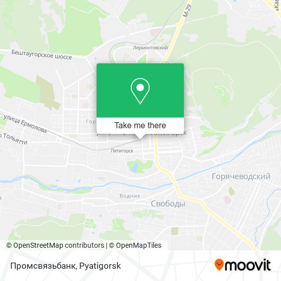 Промсвязьбанк map