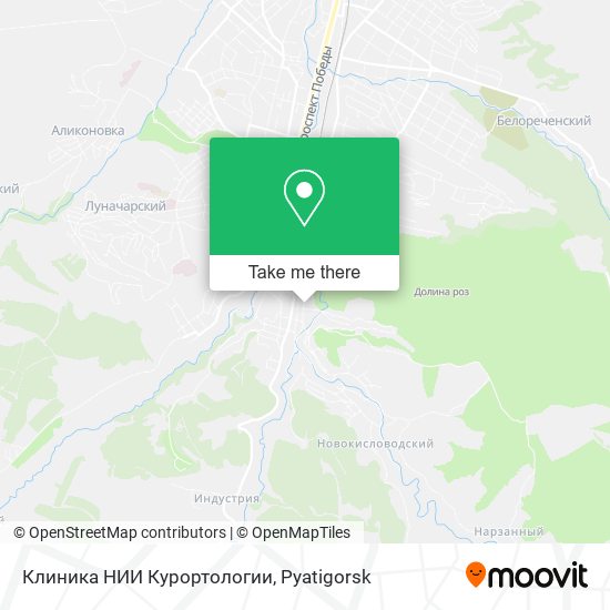 Клиника НИИ Курортологии map