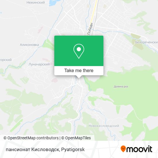 пансионат Кисловодск map