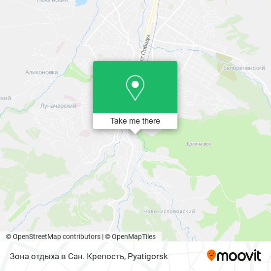 Зона отдыха в Сан. Крепость map