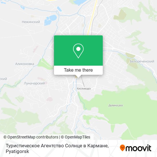 Туристическое Агентство Солнце в Кармане map