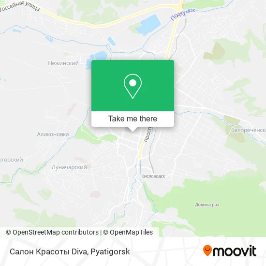 Салон Красоты Diva map