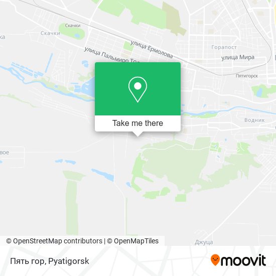 Пять гор map