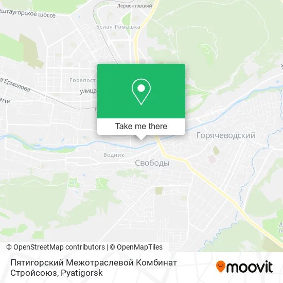 Пятигорский Межотраслевой Комбинат Стройсоюз map