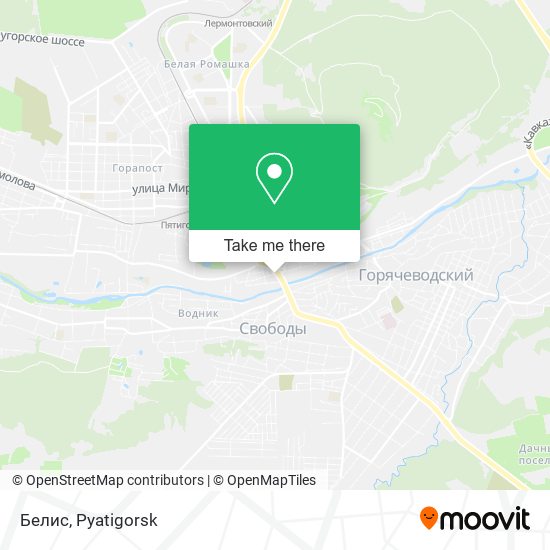 Белис map