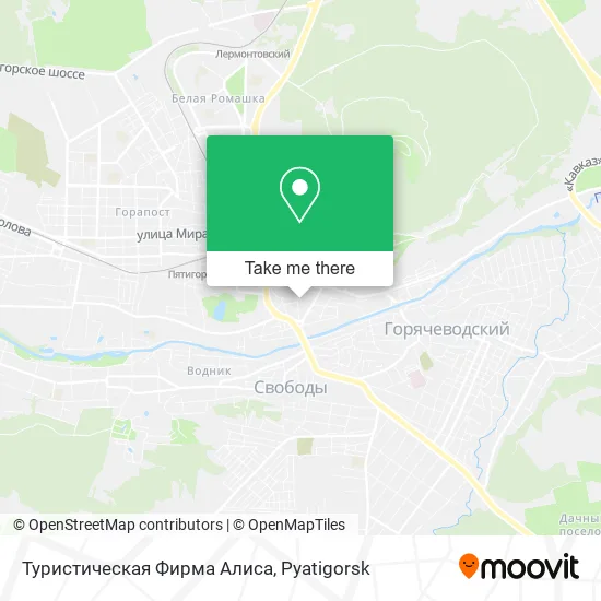 Туристическая Фирма Алиса map