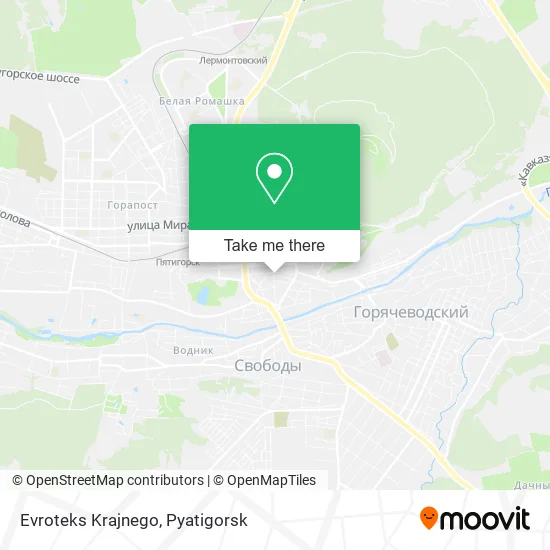 Evroteks Krajnego map