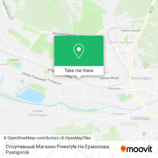 Спортивный Магазин Freestyle На Ермолова map