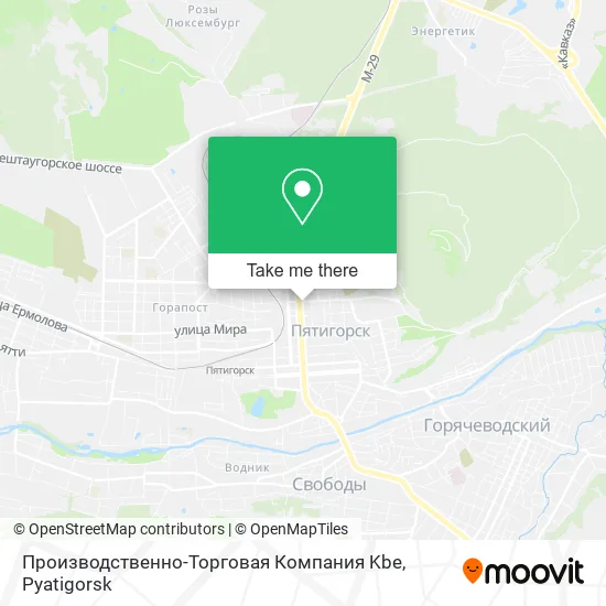 Производственно-Торговая Компания Kbe map