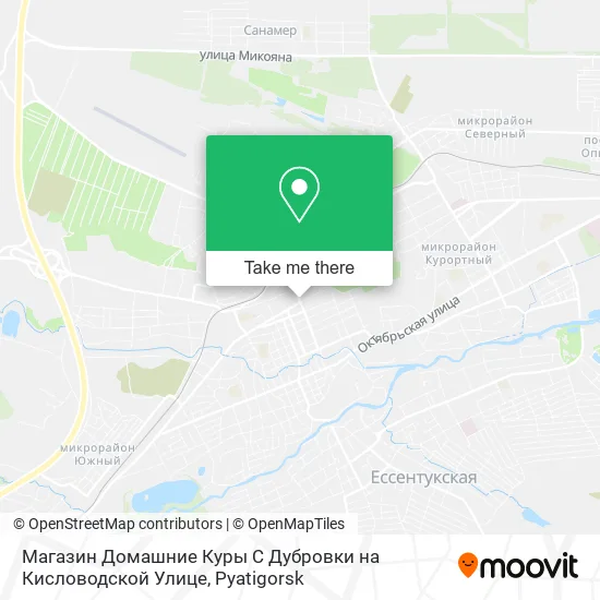 Магазин Домашние Куры С Дубровки на Кисловодской Улице map